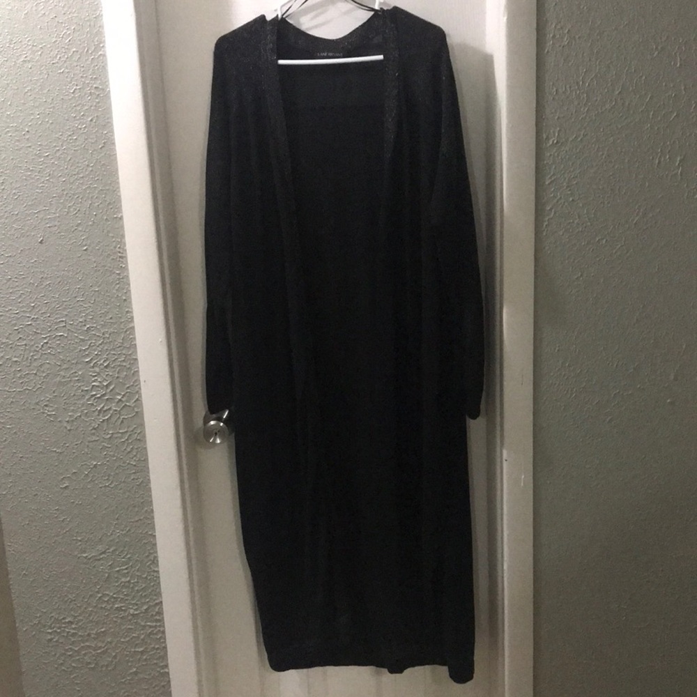 Lane Bryant Long elegant shimmery black sweater plus size 22/24